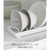 Yamazaki Tower Bowl Stand, Small, White, W32 x D.6 x H2.2cm, for Standing Storage in Drawers and Cupboards, Model 1371