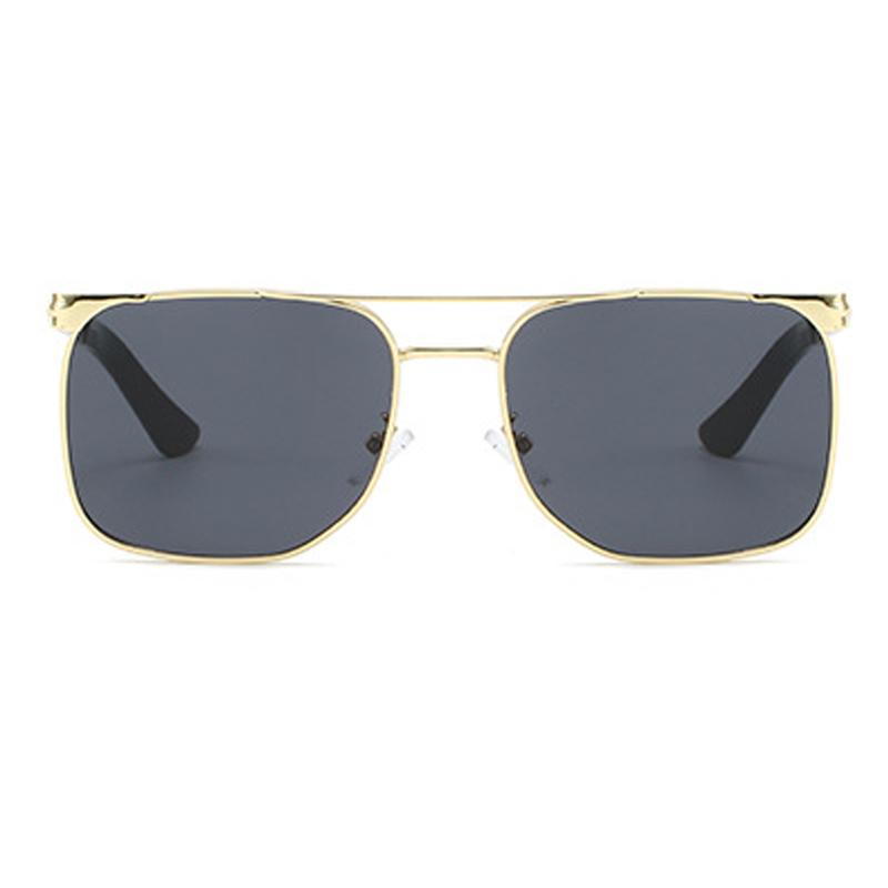 SHAUNA винтажные металлические двойные мосты мужские квадратные солнцезащитные очки градиентных оттенков UV400 модные женские солнцезащитные очки