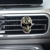 Персонализированный подарок для автолюбителей, зажим в вентиляционное отверстие в виде черепа, ретро-аксессуары из сплава для приборной панели, украшение на Хэллоуин, забавная голова, стильное украшение салона автомобиля