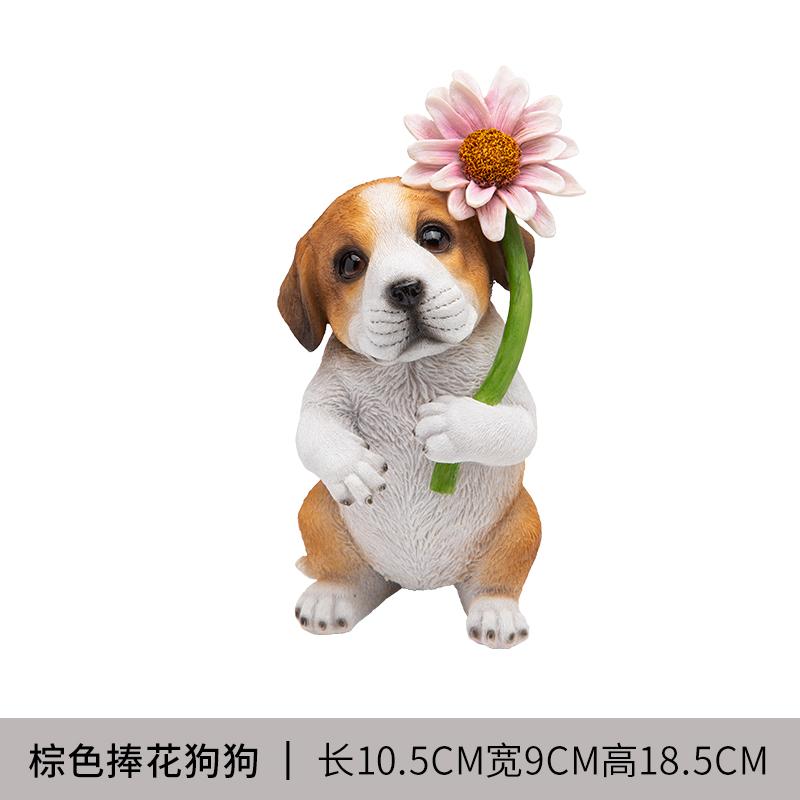 Statue Cat Cute Creative Bouquet Simulation Animal Ornament Childrens Room Tabletop Decoration Home Resin Handicraft Ornament