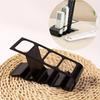 4-Slot Remote Control Holder Durable Plastic Desk Organizer Ergonomic Space Saving for TV Home Office Multipurpose Storage Rack