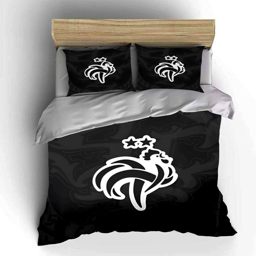 Stylized rooster and stars. Bedding sets Duvet cover sets Duvet covers Pillowcases(1*Duvet Cover 2*Pillowcases without duvet insert)