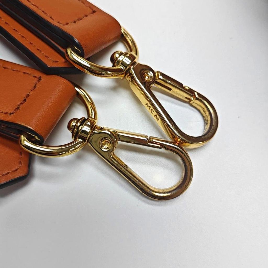 [Pre-Owned] Patricia Visetos Letter Logo Leather Saddle Bag - Good #6GLF2X