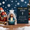 Pocket Hug Jesus Gift Blessing Jesus Prayer Figurine with Card Christian Pocket Hug Keepsake Religious Faith Ornament for Christian Gifts