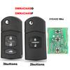 Jingyuqin Remote Key For Mazda M2 Demio M3 Axela M5 Premacy M6 Atenza 5WK43449D or 5WK43449E or 5WK43449F 315/433MHz