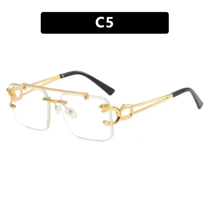 Мужские Женские Унисекс Модные Солнцезащитные Очки Uv400 Дизайн Роскошного Бренда Очки Безободковые Очки Защита Глаз