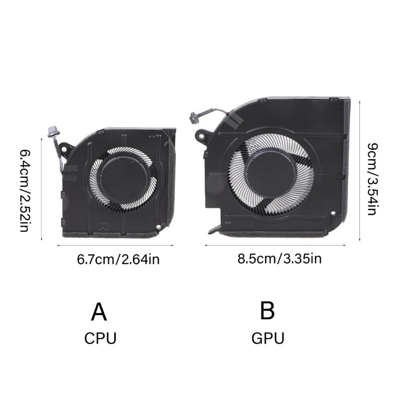 Вентилятор CPU GPU для ноутбуков Охлаждающий вентилятор DC5V 4Pin 4 провода Охладители Для ноутбуков 7620 0V7R3C Часть
