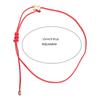Lucky Red Rope Bracelet Zodiac Gold Plated Rabbit Pendant Hand Knotted Adjustable Charm Bracelet for Men and Women