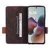 For Motorola Moto G56 5G Case Leather Wallet Flip Phone Cover with Hardware Decor