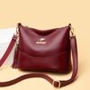 Осенняя новинка осеннего стиля, женская сумка среднего и пожилого возраста, сумка через плечо, мягкая кожаная женская сумка для одиночных покупок