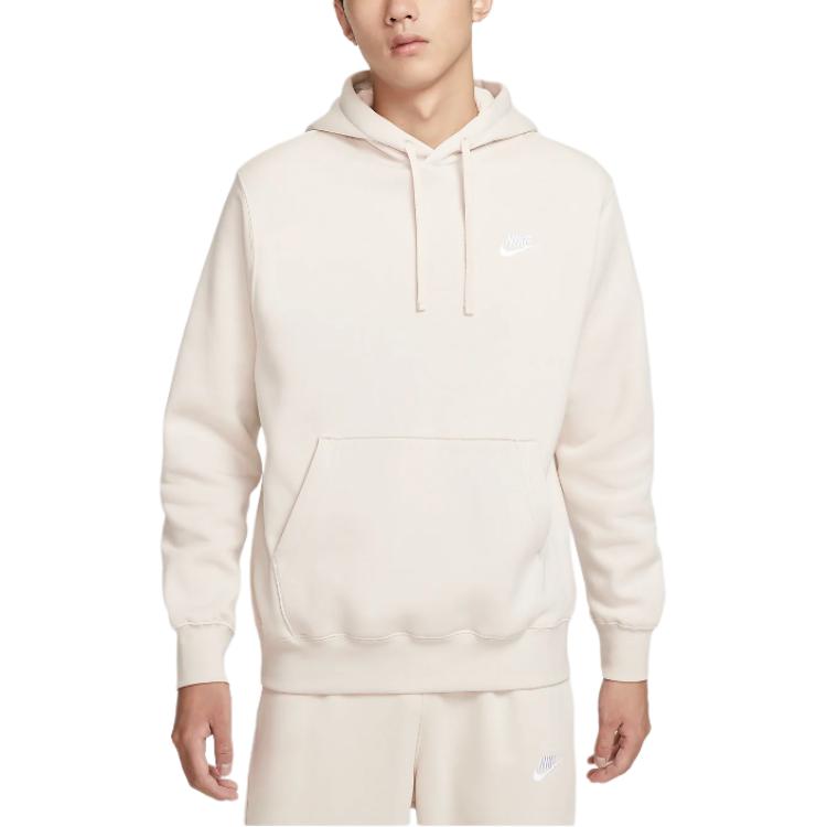 Nike Sportswear Club FW24 Fleece Lined Pullover Hooded Fashion Long Sleeved Sweatshirt Men's Light Rosewood Umber BV2655-104