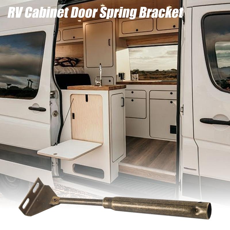 RV Door Support Strut Metal Hardware Spring Loaded Door Cabinet Strut RV Accessories Parts Lift Support for Retaining Bracket