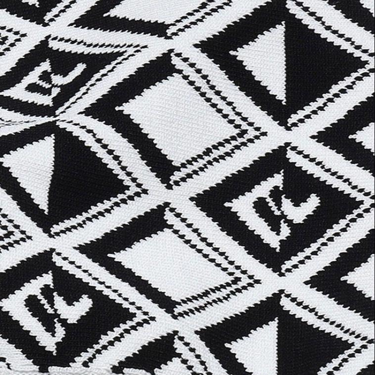 Fila SS24 Woven Fashion Casual All-Over Print Hoodie Women Tops Black F11W414402F