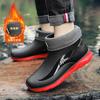 Мужские резиновые сапоги с высоким верхом, водонепроницаемая обувь, нескользящие, водонепроницаемые, рабочие, кухонные, строительные, износостойкие и мягкие сапоги