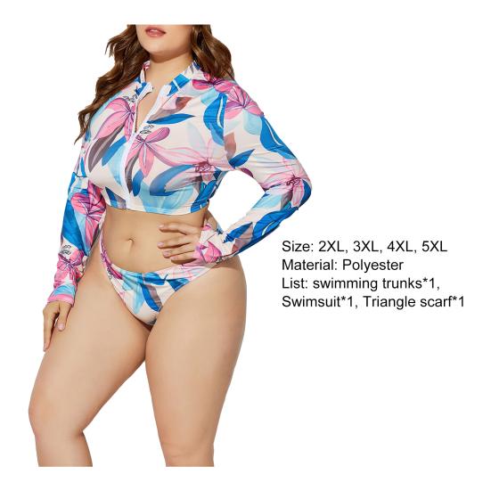 1 комплект летних бикини дышащих модных больших размеров с прозрачным принтом для женщин