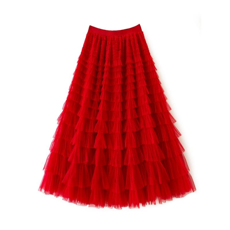 Женская юбка, сетчатая юбка, вечеринка по случаю дня рождения, праздника, танцев, качелей, торта, тонкая длинная юбка