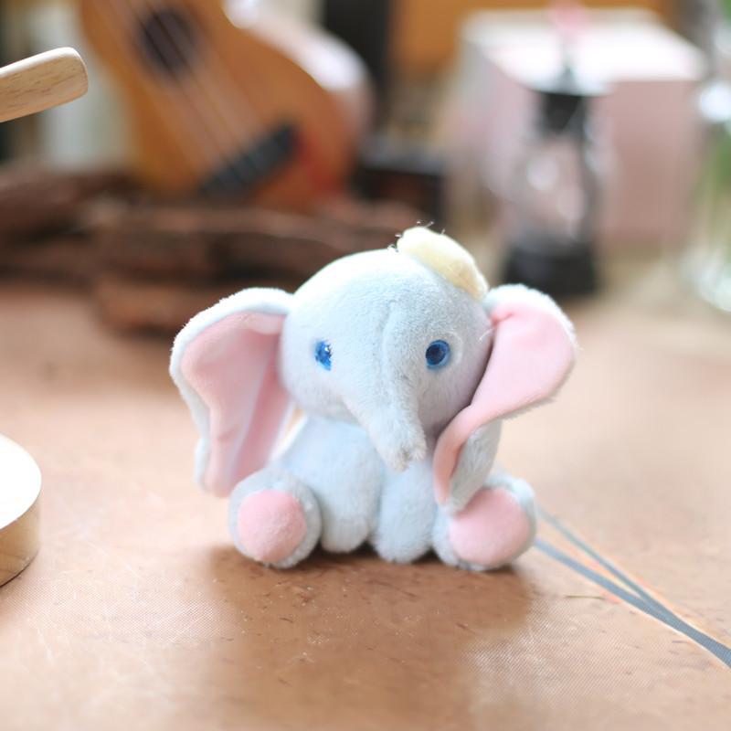 Adorable Plush Cute Elephant Keychain Toy Soft Stuffed Bag Doll Charm