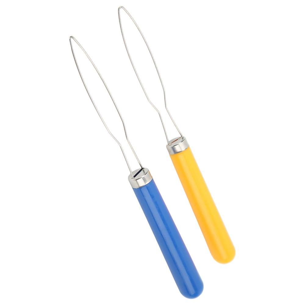 6Pcs Multi-Color Mix Dressing Aid Comfort Grip Handle Portable Button Hook  For Low Vision
