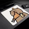 Kawaii Cartoon Capybara Mouse Pad Square Laptop Office Game Table Mats PC Gaming Rubber Anti-slip Mousepad Small Decor Desk Mat