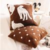 Brown Vintage Throw Pillow Sophisticated Sofa Throw Pillow Set Simple Bedside Cushion for Bedroom Decorative Throw Pillow