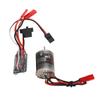 RC Brushed Motor ESC Combo Stainless Steel Low Noise JST Plug 31T Brushed Motor and 30A Brushed ESC for 1/16 1/18 RC Cars