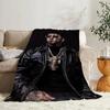 Fluffy Blankets Anuel AA Bed Sofa Camp Nap Bedspread Soft Blankets Fleece Home Textile Birthday Gift Blanket Bedroom Decor