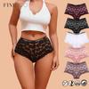 Lace Boxer Shorts for Women Panties Patterned Belt Sexy Underwear Cotton Lingerie