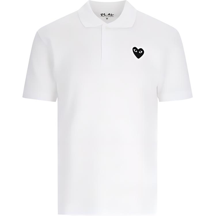 CDG Play Polo Shirt Men's White AX-T066-051-2