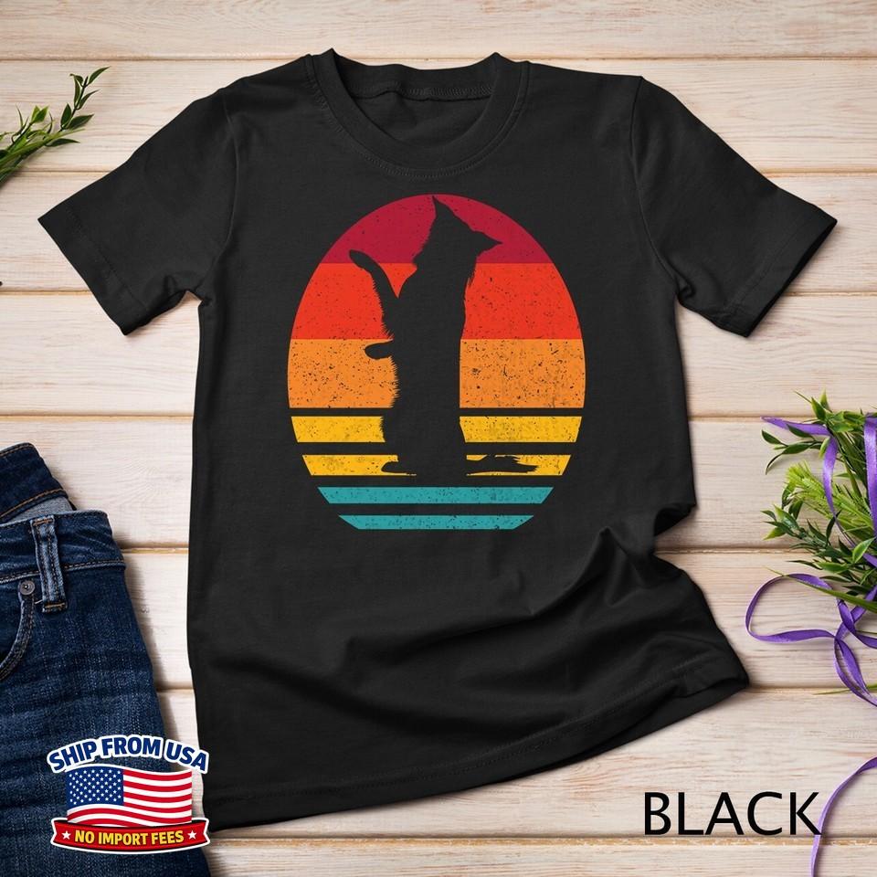 Border Collie Silhouette Dog Lover Vintage Unisex T-Shirt