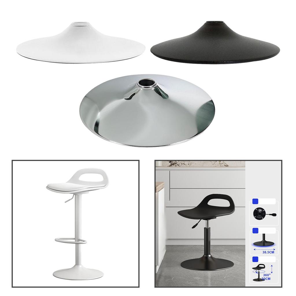Heavy Duty Iron Bar Stool Base Replacement Metal Swivel Chair Plate Round Design for Kitchen Bar Chair