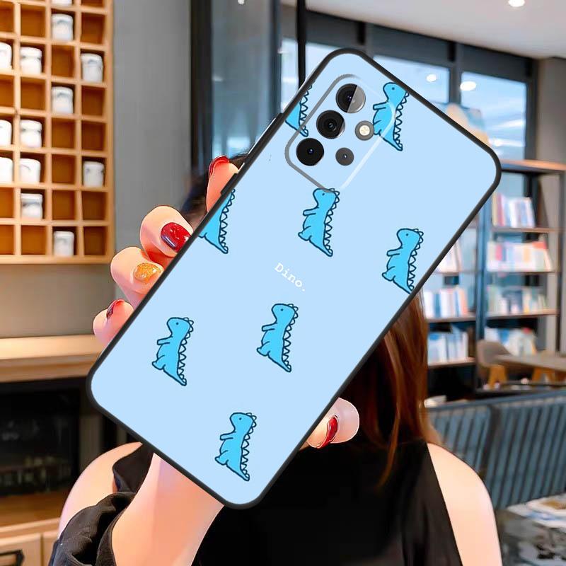 Милый Чехол-Динозаврик Для Samsung Galaxy A33 A06 A05 A16 A26 A36 A56 A32 A52 A15 A53 A13 A34 A54 A14 A35 A55