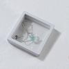 Handmade Transparent Heart Pendant Necklace Silver Chain Coloured Glaze Chain Choker  Gift