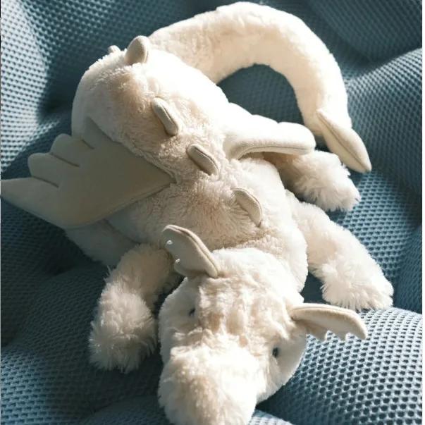 Cute soft snow/rose powder/purple dragon home decoration ornament with jca label gift living room decoration home accessories