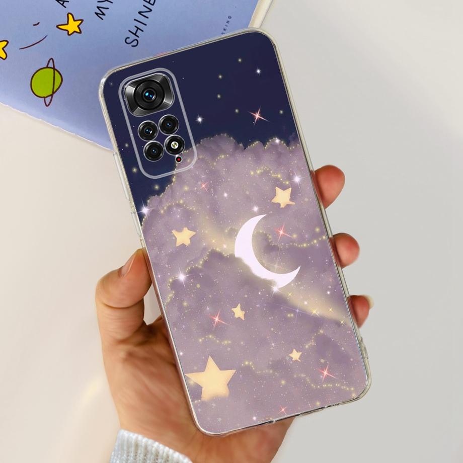Women Fashion Phone Case For Xiaomi Redmi Note 11 Pro 4G 5G / Redmi Note11 11s 4G Global Luxury Slim Silicone Bumper Coque Soft