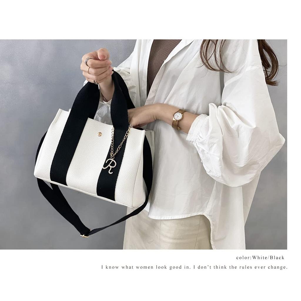 Gisele Mini Tote Shoulder Crossbody PU Perfect for or Any Large Bag x Brown Women's 2-Way Bag, Bag, Leather, Commuting, School, Occasion,