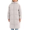 Autumn Winter New Mid-Length Thickened Upgraded Plus Size Fashion Casual Hooded Solid Color Cotton Jacket for Women