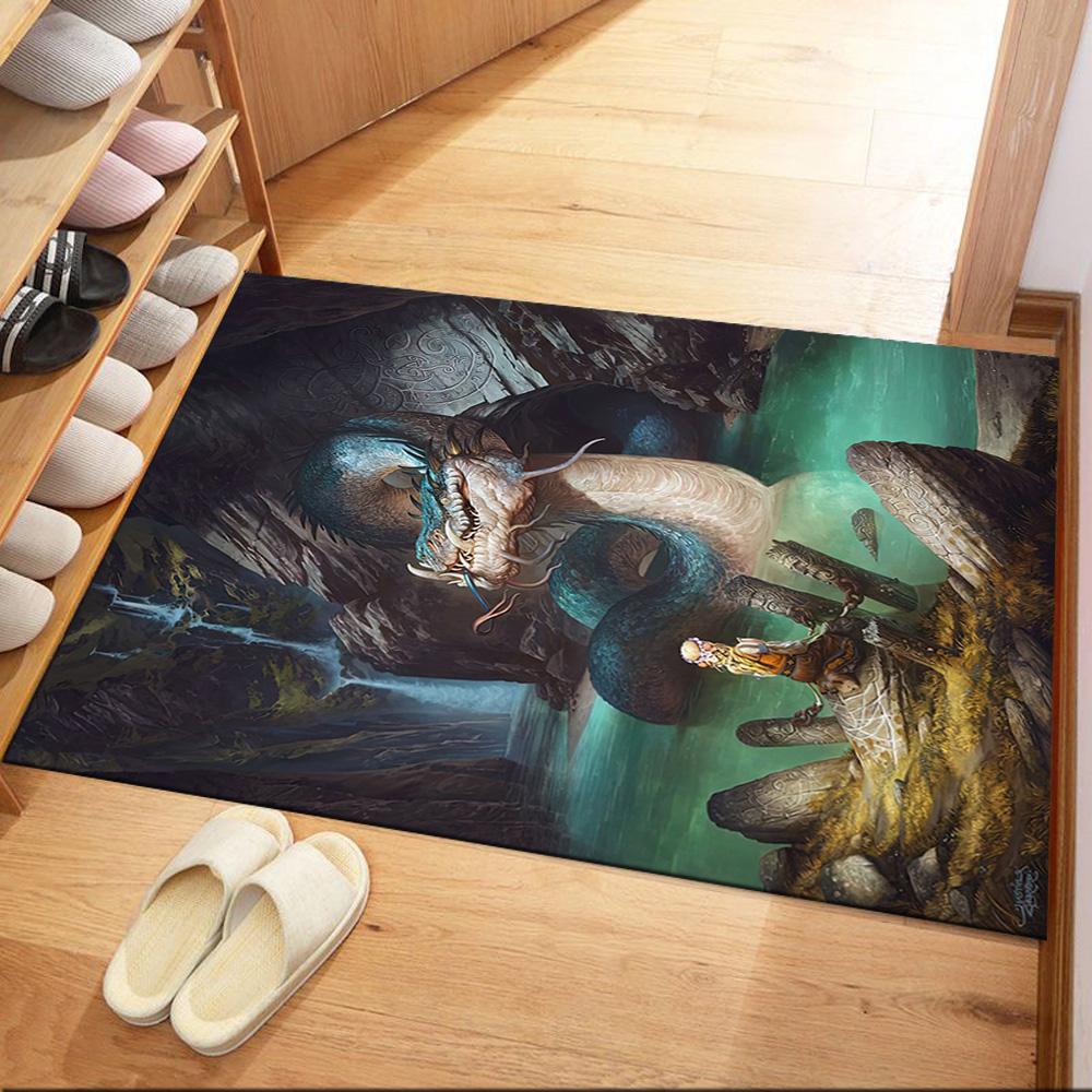 Gothic Style Carpet Design for Dining Room Hallway Living Rooms Decorate room Anti-slip Rug Office home decor Wedding Party Gift