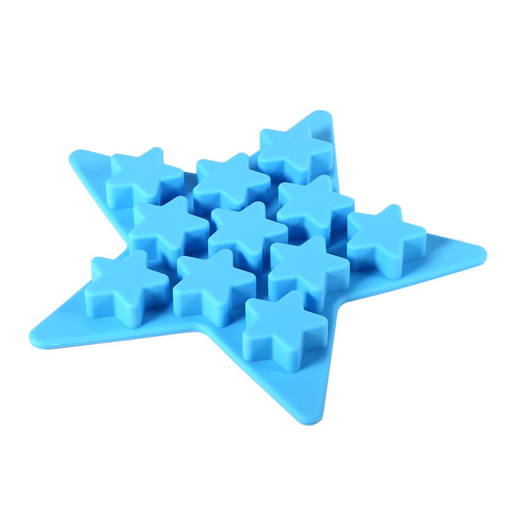 1x Форма для льда в виде пятиконечной звезды, крутая силиконовая, для заморозки, инструменты для клуба, бара, вечеринки