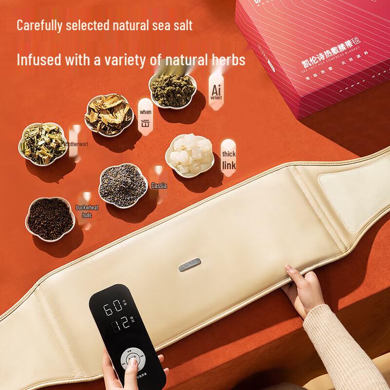CLORIS Electric Waist Massager with Moxibustion & Sea Salt Heat Therapy