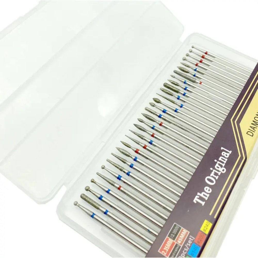 30 шт./кор. Набор шлифовальных насадок для маникюра, инструмент для снятия гель-лака