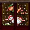 Xmas Merry Christmas New Year Santa Claus Window Sticker Murals Home Decals Christmas Wall Stickers