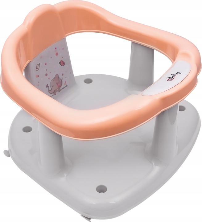 MALTEX Elephant Bath Seat/Insert, Peach Pink
