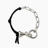 SEPTEMBER5 Leather Mix Chain Bracelet
