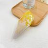 Korean Summer Ice Cream Hair Claw – Acetate Shark Clip, Creamy Cute Style for Beach & Everyday Hair Accessories