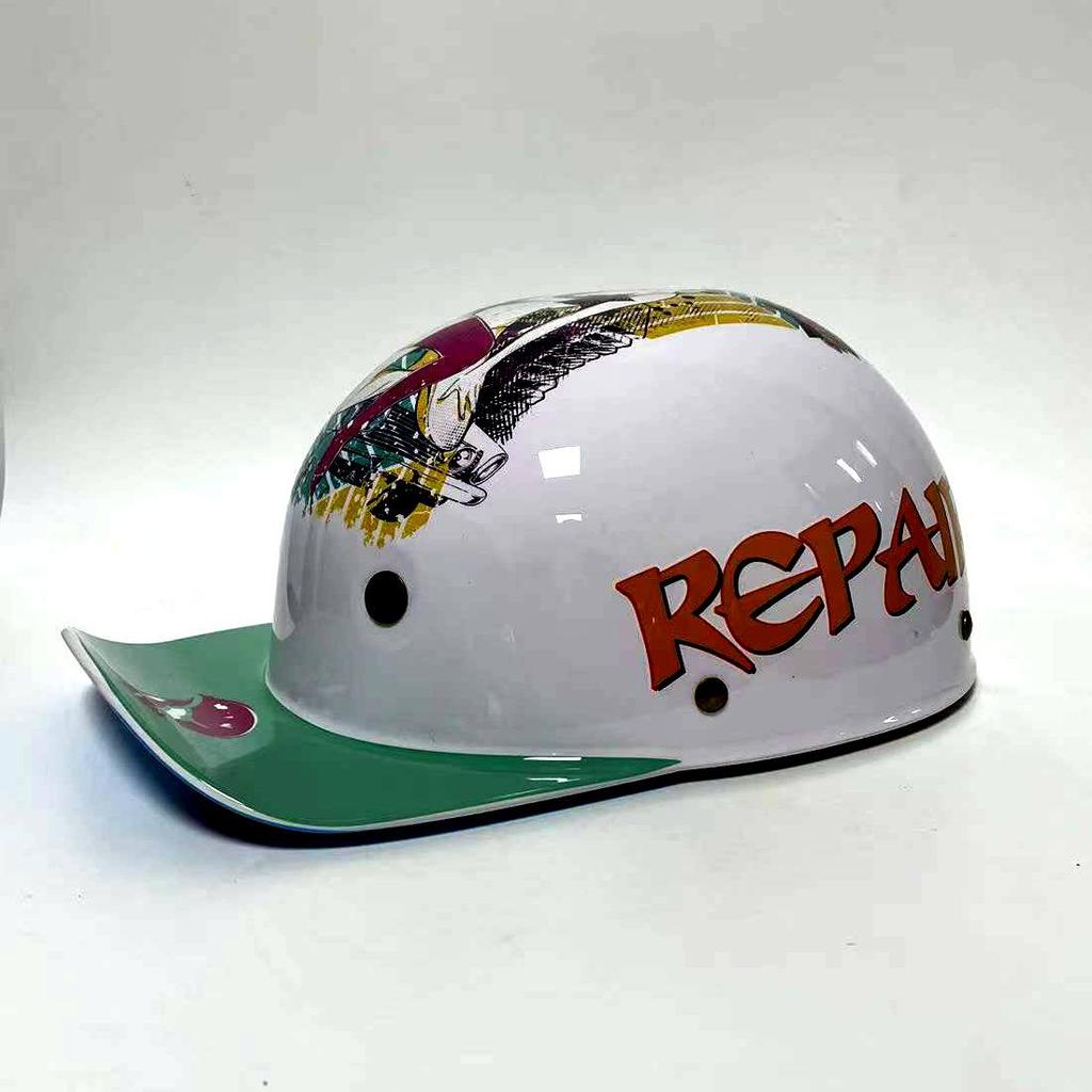 Полушлем для взрослых в стиле ретро с электроприводом, дизайн Street Fighter, легкий, серый, для мужчин и женщин.