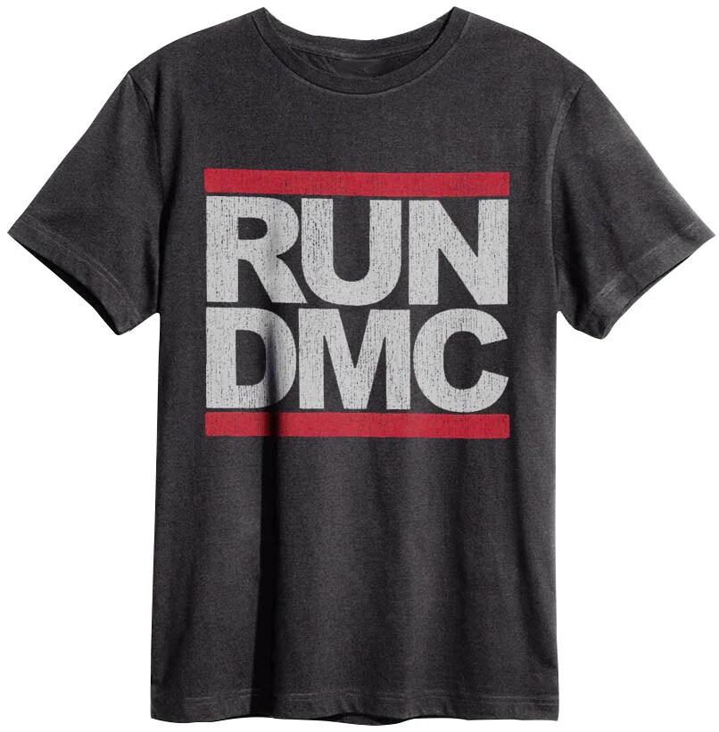 Amplified Unisex Tee Run Dmc Logo New Black