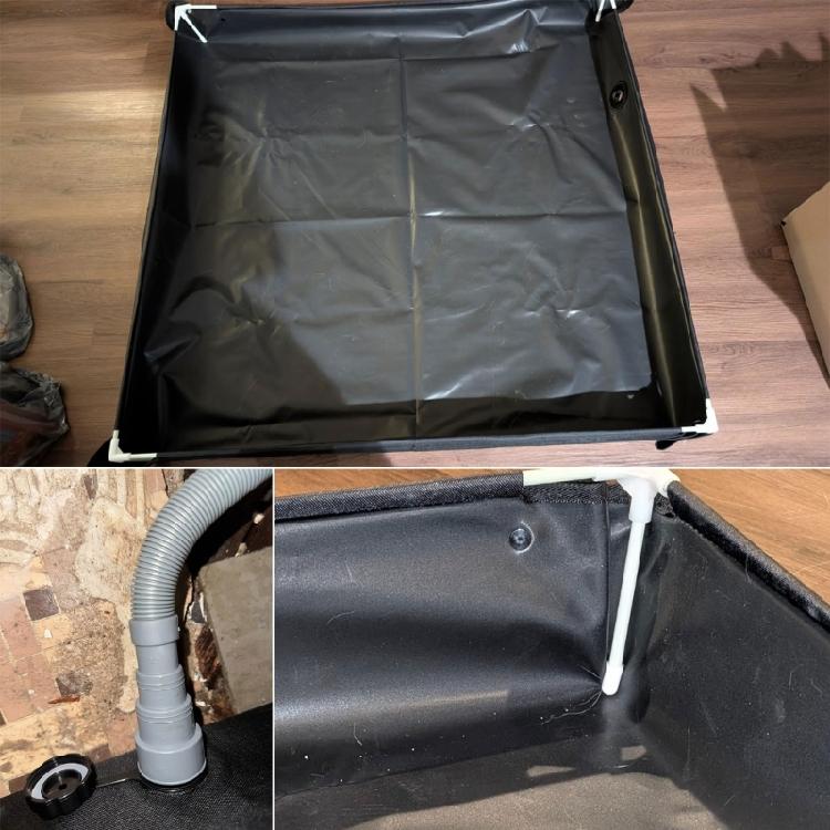 Быстросохнущая складная душевая база Тяжелый тип Душевая ванна со сливным шлангом для душа на открытом воздухе Походное снаряжение