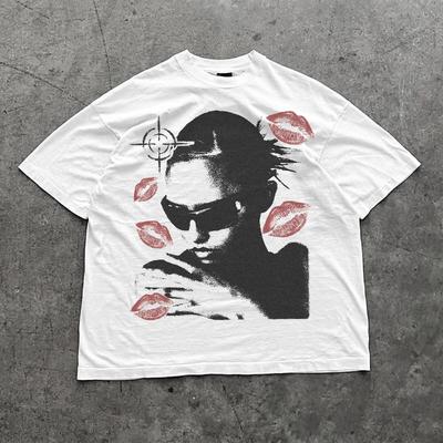 Футболка Y2K Vamp Opium Aesthetic Уличная одежда Футболки Y2K Мерч Y2K Унисекс Мужская и Женская Одинаковая Хлопковая Футболка с Круглым Вырезом