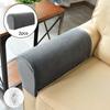 Sofa Armrest Covers Arm Chairs Couch Armchair Slipcovers with Pins Dark Gray