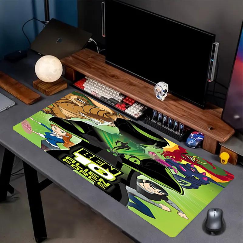 Ben 10 Cartoon Print Mouse Pad, Anti‑Slip Desktop keyboard Mat, for PC Laptop Gaming Working Daily Use, Cool Festival Surprise Gift